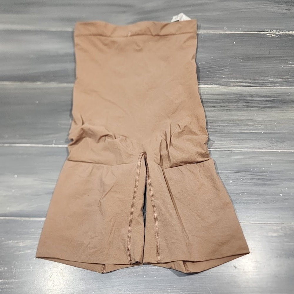 SPANX Power Series Mid Thigh Power Shorts Shapewear Nude‎ 1X Control Bottoms